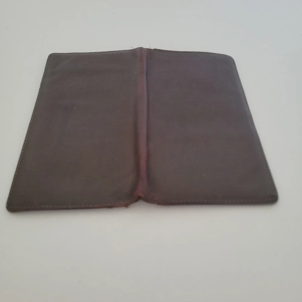 Louis Vuitton Taiga Long Wallet Ardoise Leather Bifold Card Holder MI1013 France